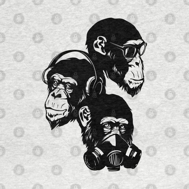 Three Monkey by TurkeysDesign